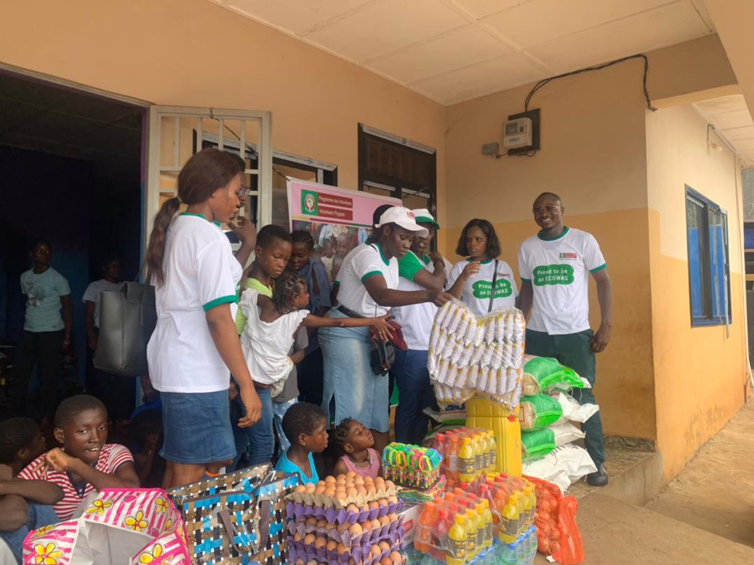 ECOWAS Volunteers Conclude Relief Efforts for Orphanages in Sierra Leone on 49th Anniversary.