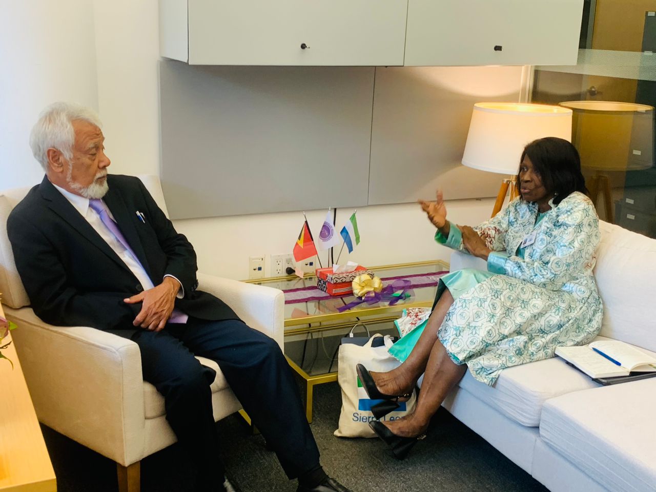 Sierra Leone Minister Barlay Joins Timor-Leste Prime Minister José Alexandre “Xanana” Gusmão to Inaugurate g7+ Mission House in New York, Advocates for Greater Global Visibility and Influence.