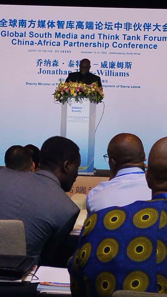 MoPED Deputy Minister Represents Sierra Leone at Global South Media and Think Tank Forum in South Africa