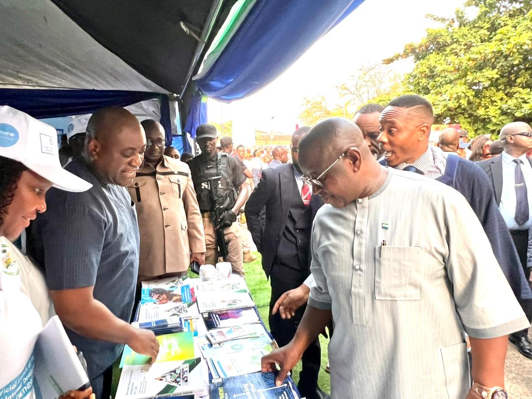 President Bio interacted with MoPED Exhibition Booth at Salone Civic Festival